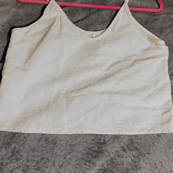 Women's 2 Piece Shein Paperbag Waist Tie Shorts - Rust And Flowy Top - Picture 7 of 10